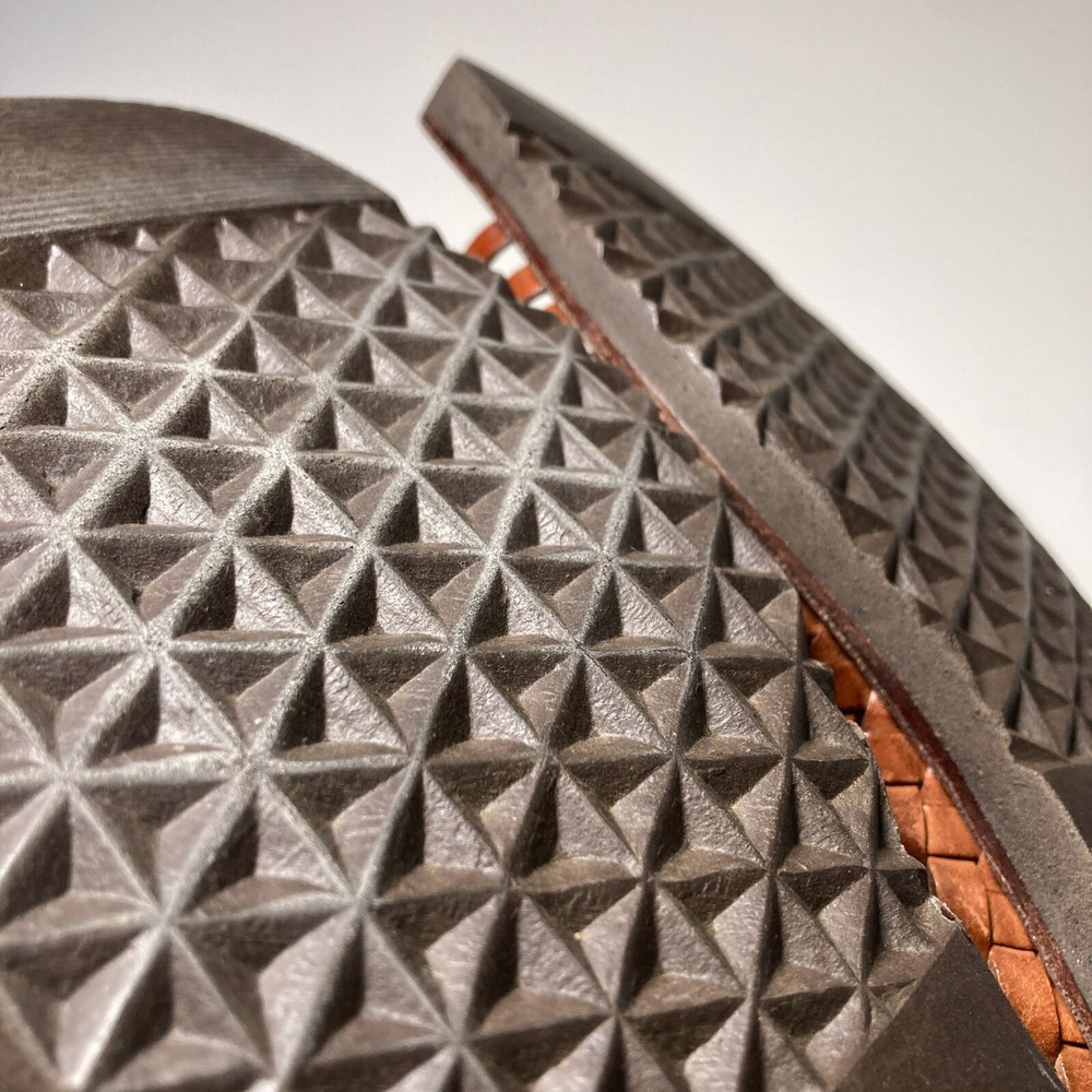 Sunsteps Hand Woven Barclay Huarache Open Toe Brown Leather Sandal Mens 9 - Picture 13 of 13